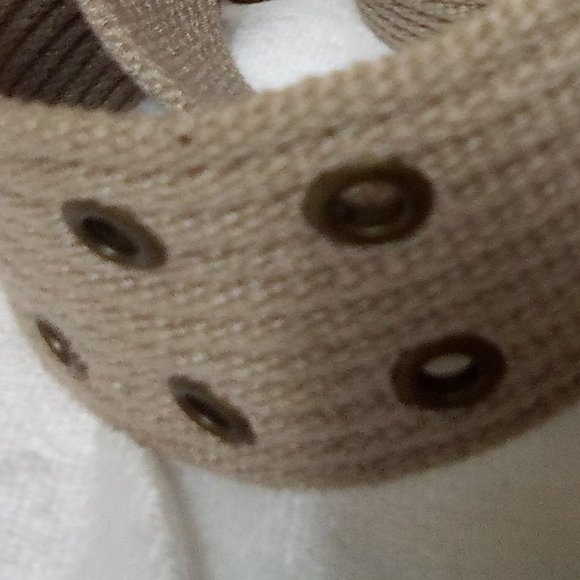 Tan Cotton Web Belt - Picture 5 of 5